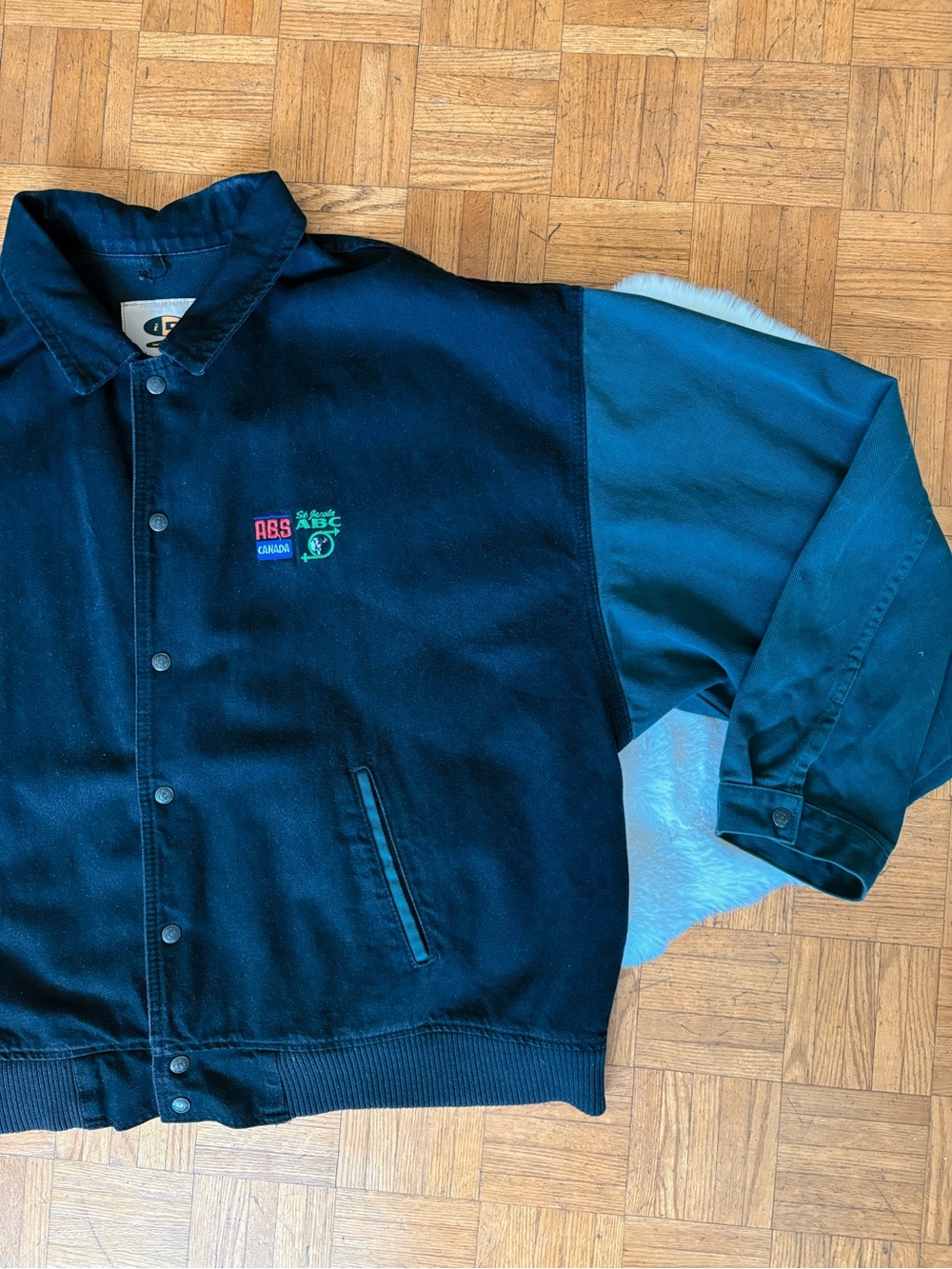 vintage canvas oversized jacket